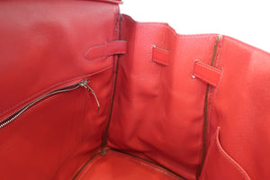 HERMES BIRKIN 35 Vibrato/Box carf leather Rouge garance □K刻印 Hand bag 500010102