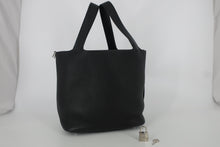 Load image into Gallery viewer, HERMES PICOTIN LOCK MM Clemence leather Black C Engraving Hand bag 800090209
