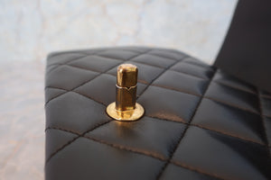 CHANEL/シャネル ダイアナマトラッセチェーンショルダーバッグ ラムスキン ブラック/ゴールド金具 ショルダーバッグ 700080082