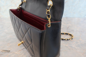 CHANEL/シャネル ダイアナマトラッセチェーンショルダーバッグ ラムスキン ブラック/ゴールド金具 ショルダーバッグ 700080082