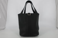 Load image into Gallery viewer, HERMES PICOTIN LOCK MM Clemence leather Black C Engraving Hand bag 800090209

