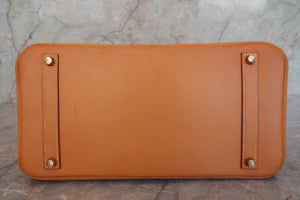 HERMES／エルメス バーキン35 ボックスカーフ ナチュラル 〇Z刻印 ハンドバッグ 700090152