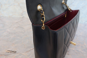 CHANEL/シャネル ダイアナマトラッセチェーンショルダーバッグ ラムスキン ブラック/ゴールド金具 ショルダーバッグ 700080082