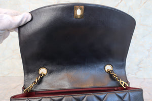 CHANEL/シャネル ダイアナマトラッセチェーンショルダーバッグ ラムスキン ブラック/ゴールド金具 ショルダーバッグ 700080082