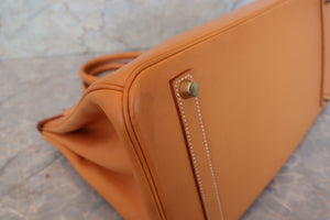HERMES／エルメス バーキン35 ボックスカーフ ナチュラル 〇Z刻印 ハンドバッグ 700090152
