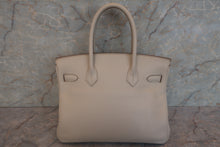 将图片加载到图库查看器，HERMES BIRKIN 30 Clemence leather Beton A刻印 Hand bag 600100181
