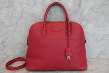 将图片加载到图库查看器，HERMES BOLIDE 35  Graine Couchevel leather Rouge vif 〇X刻印 Shoulder bag 600080129
