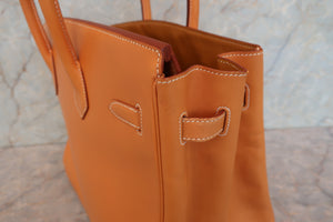 HERMES／エルメス バーキン35 ボックスカーフ ナチュラル 〇Z刻印 ハンドバッグ 700090152