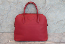 将图片加载到图库查看器，HERMES BOLIDE 35  Graine Couchevel leather Rouge vif 〇X刻印 Shoulder bag 600080129
