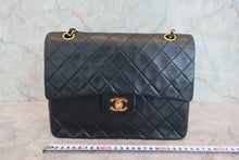 画像をギャラリービューアに読み込む, CHANEL/シャネル マトラッセＷフラップＷチェーンショルダーバッグ ラムスキン ブラック/ゴールド金具 ショルダーバッグ 800050093
