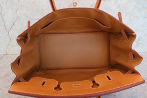 HERMES／エルメス バーキン35 ボックスカーフ ナチュラル 〇Z刻印 ハンドバッグ 700090152