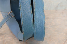 将图片加载到图库查看器，HERMES PICOTIN LOCK MM Clemence leather Blue □L刻印 Hand bag 600050235
