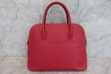 将图片加载到图库查看器，HERMES BOLIDE 35  Graine Couchevel leather Rouge vif 〇X刻印 Shoulder bag 600080129
