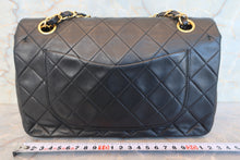 画像をギャラリービューアに読み込む, CHANEL/シャネル マトラッセWフラップWチェーンショルダーバッグ ラムスキン ブラック/ゴールド金具 ショルダーバッグ 700080083
