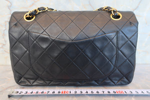 CHANEL/シャネル マトラッセWフラップWチェーンショルダーバッグ ラムスキン ブラック/ゴールド金具 ショルダーバッグ 700080083