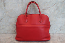 Load image into Gallery viewer, HERMES BOLIDE 35 Clemence leather Rouge casaque □Q Engraving Shoulder bag 700100238
