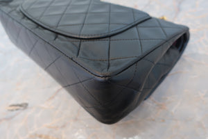 CHANEL/シャネル マトラッセWフラップWチェーンショルダーバッグ ラムスキン ブラック/ゴールド金具 ショルダーバッグ 700080083