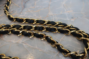 CHANEL/シャネル マトラッセWフラップWチェーンショルダーバッグ ラムスキン ブラック/ゴールド金具 ショルダーバッグ 700080083