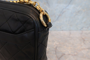 CHANEL/シャネル マトラッセフリンジチェーンショルダーバッグ ラムスキン ブラック/ゴールド金具 ショルダーバッグ 700070077