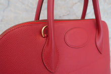 将图片加载到图库查看器，HERMES BOLIDE 35  Graine Couchevel leather Rouge vif 〇X刻印 Shoulder bag 600080129
