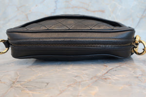CHANEL/シャネル マトラッセフリンジチェーンショルダーバッグ ラムスキン ブラック/ゴールド金具 ショルダーバッグ 700070077