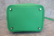 Load image into Gallery viewer, HERMES PICOTIN LOCK PM Clemence leather Vert comics U Engraving Hand bag 700100197
