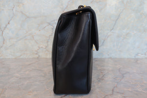 CHANEL/シャネル マドモアゼルチェーンショルダーバッグ ラムスキン ブラック/ゴールド金具 ショルダーバッグ 700080084