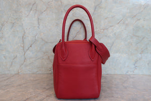 HERMES／エルメス リンディ34 トリヨンクレマンス ルージュカザック □Q刻印 ショルダーバッグ 700090167