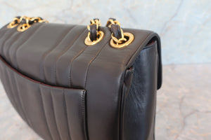 CHANEL/シャネル マドモアゼルチェーンショルダーバッグ ラムスキン ブラック/ゴールド金具 ショルダーバッグ 700080084