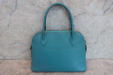 将图片加载到图库查看器，HERMES／BOLIDE 27 Chevre myzore goatskim Turquoise blue □I刻印 Shoulder bag 600080139
