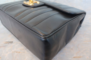 CHANEL/シャネル マドモアゼルチェーンショルダーバッグ ラムスキン ブラック/ゴールド金具 ショルダーバッグ 700080084