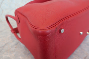 HERMES／エルメス リンディ34 トリヨンクレマンス ルージュカザック □Q刻印 ショルダーバッグ 700090167