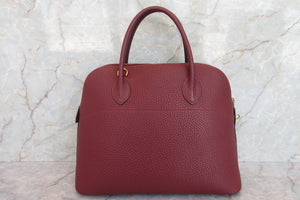 HERMES／エルメス ボリード35 フィヨルド ルージュアッシュ □H刻印 ショルダーバッグ 700060144