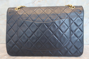 CHANEL/シャネル マトラッセWフラップWチェーンショルダーバッグ ラムスキン ネイビー/ゴールド金具 ショルダーバッグ 700070085