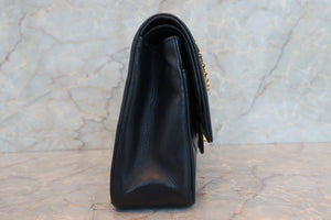 CHANEL/シャネル マトラッセWフラップWチェーンショルダーバッグ ラムスキン ネイビー/ゴールド金具 ショルダーバッグ 700070085