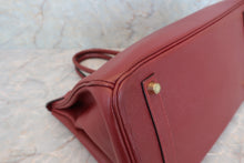 将图片加载到图库查看器，HERMES BIRKIN 35 Graine Couchevel leather Rouge H □C刻印 Hand bag 600050064
