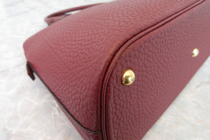 HERMES／エルメス ボリード35 フィヨルド ルージュアッシュ □H刻印 ショルダーバッグ 700060144