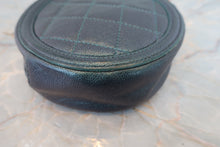 Load image into Gallery viewer, CHANEL Matelasse round chain shoulder bag Caviar skin Green/Rainbow hadware Shoulder bag 800050119
