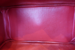 HERMES／エルメス リンディ34 トリヨンクレマンス ルージュカザック □Q刻印 ショルダーバッグ 700090167