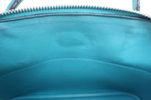 HERMES／BOLIDE 27 Chevre myzore goatskim Turquoise blue □I刻印 Shoulder bag 600080139