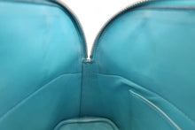 Load image into Gallery viewer, HERMES／BOLIDE 27 Chevre myzore goatskim Turquoise blue □I Engraving Shoulder bag 600080139
