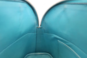 HERMES／BOLIDE 27 Chevre myzore goatskim Turquoise blue □I刻印 Shoulder bag 600080139