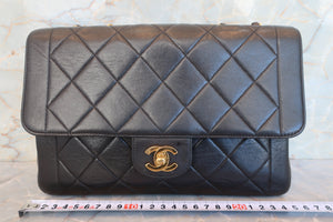 CHANEL/シャネル マトラッセチェーンショルダーバッグ ラムスキン ブラック/ゴールド金具 ショルダーバッグ 700080078