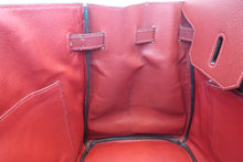 Load image into Gallery viewer, HERMES BIRKIN 35 Graine Couchevel leather Rouge H □C Engraving Hand bag 600050064

