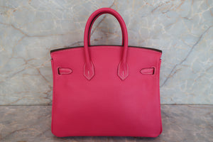 HERMES／エルメス キャンディバーキン25 ヴォーエプソン ローズティリアン/ルビー □R刻印 ハンドバッグ 700090145