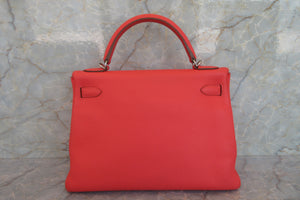 HERMES KELLY 32 Clemence leather Rose jaipur □R刻印 Shoulder bag 700060125