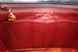 CHANEL/香奈儿 迷你CF 链条包 羊皮 Navy/Gold hadware(藏蓝色/金色金属) 肩背包 600090089