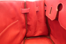 Load image into Gallery viewer, HERMES BIRKIN 35 Ardennes leather Rouge vif 〇Y Engraving Hand bag 700100223
