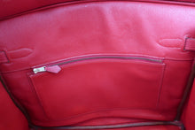Load image into Gallery viewer, HERMES BIRKIN 35 Ardennes leather Rouge vif 〇Y Engraving Hand bag 700100223
