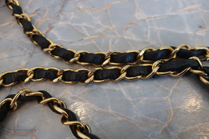 CHANEL/シャネル マトラッセチェーンショルダーバッグ ラムスキン ブラック/ゴールド金具 ショルダーバッグ 700080078